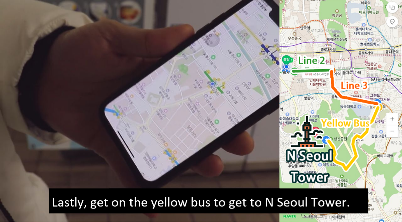 seoul, public transportation, bus, subway, euljiro, n seoul tower, namsan tower, namsan, foreigner, traveller, vacation