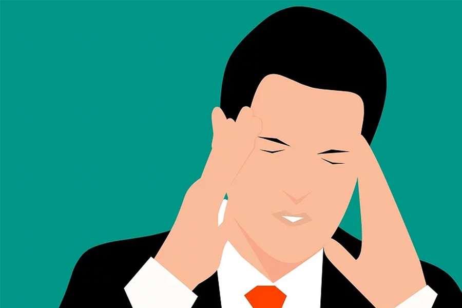 插画形式的人物, 象征心理医疗和咨询的重要性, 强调宣传心理疾病的治疗方式.