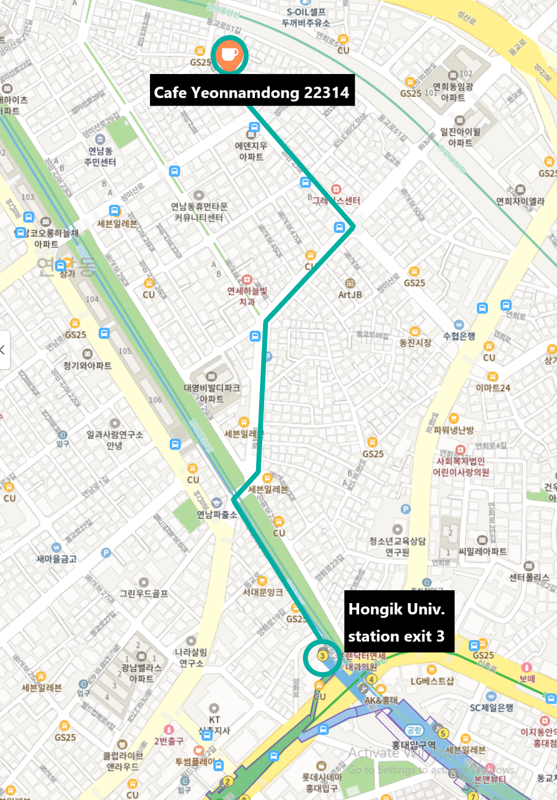 延南洞 | Cafe 延南洞223-14 首爾 弘大韓國 安靜 棒 特色 酷 咖啡廳 有趣 綠茶拿鐵 抹茶拿鐵 蛋糕 甜點 伯爵茶 巧克力 餅乾 柳橙咖啡 拍照區 新潮咖啡廳 韓國咖啡廳 韓國美食