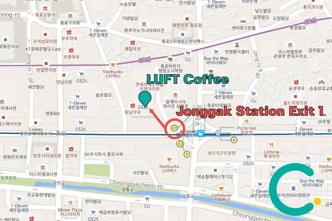 ソウルカフェ、韓国カフェ、美味しいお店、デザートカフェ、カンファムンカフェ、チョンガクカフェ、明洞カフェ、ルフトコーヒー、Luft Coffee