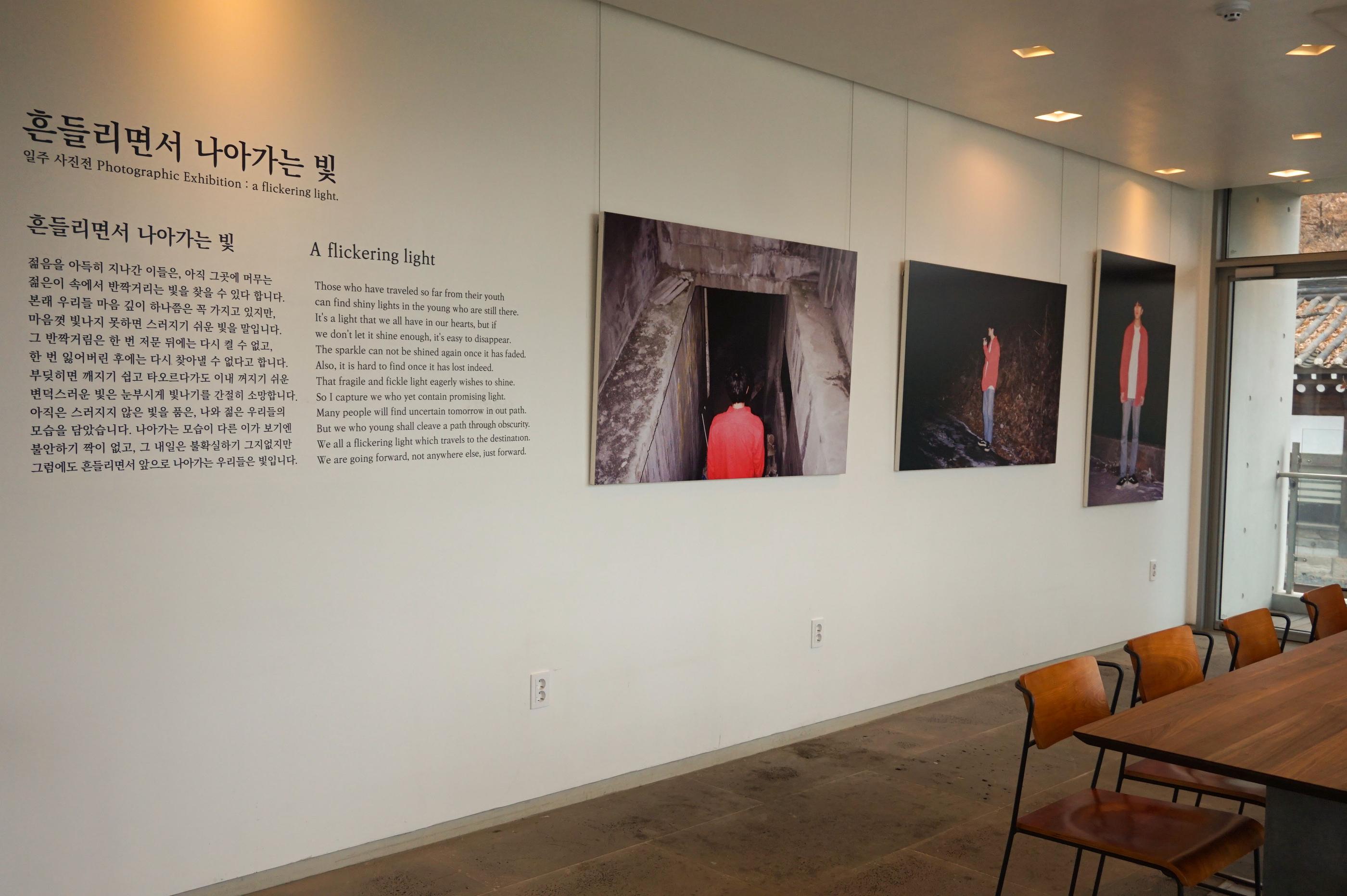 Treppenaufgang im GARDENUS Café in Paju mit komfortablen, in die Treppe integrierten Sitzbereichen.