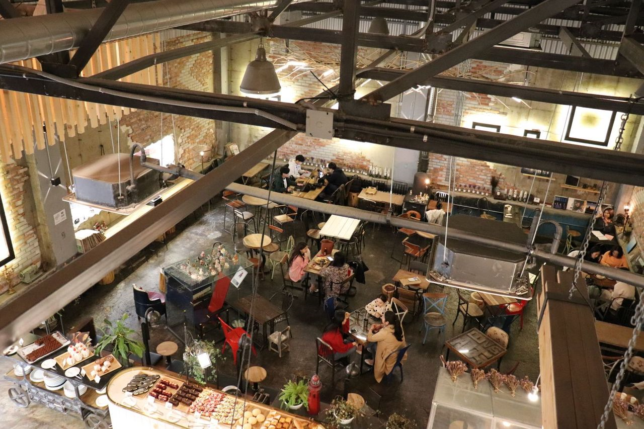 プサンカフェ、韓国カフェ、美味しいお店、オシャレなカフェ、デザートカフェ、ソミョンカフェ、工場カフェ、ヴィンテージ38、VINTAGE38
