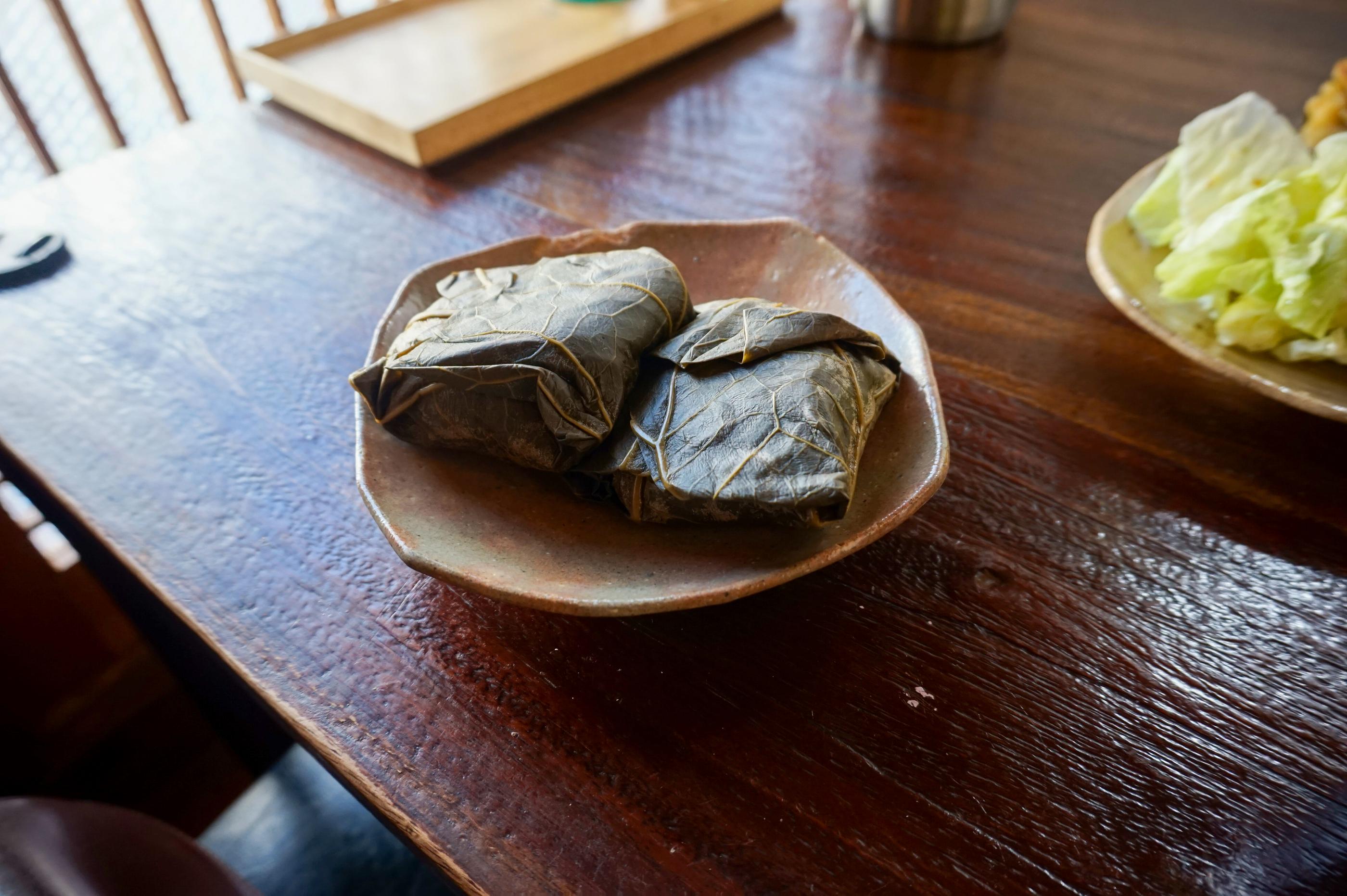 Korean food for vegetarians! Temple food inside a beautiful hanok restaurant.