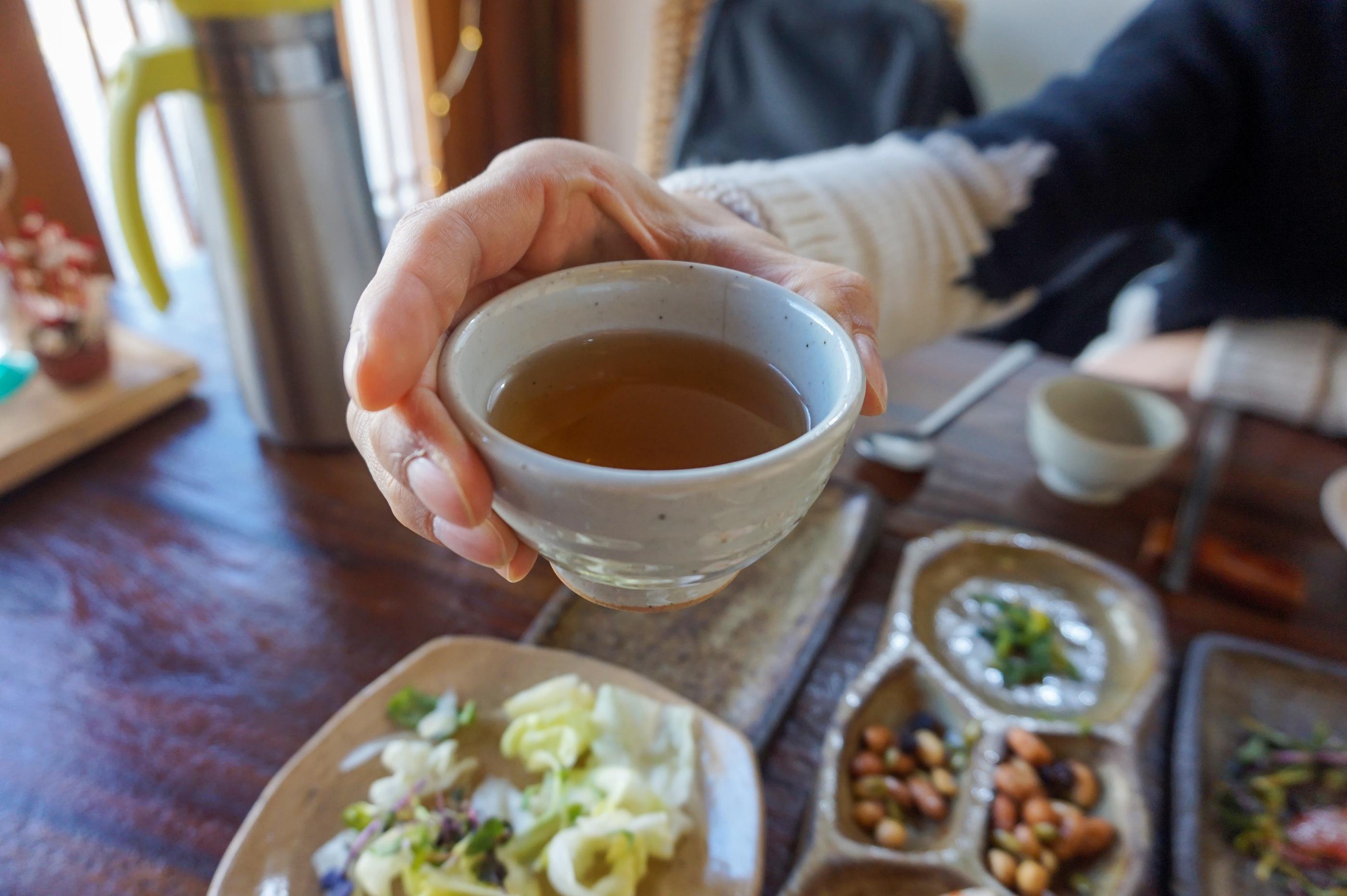 Korean food for vegetarians! Temple food inside a beautiful hanok restaurant.