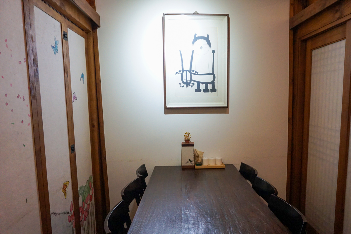 景福宮Maji餐廳的藝術品展示，增加用餐的文化氣息。