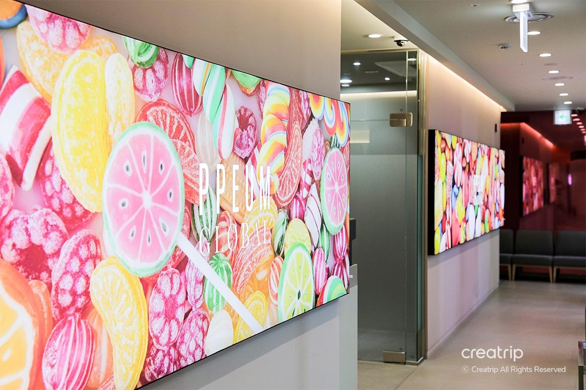 韓國麗芬聚PPEUM診所的清楚市內設施,明亮舒適的環境。