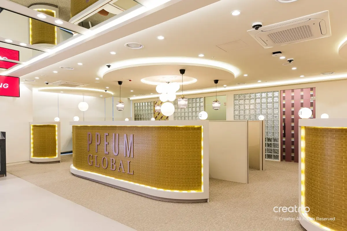 麗芬聚PPEUM診所的咖啡吧檯,等待時的休閒區。