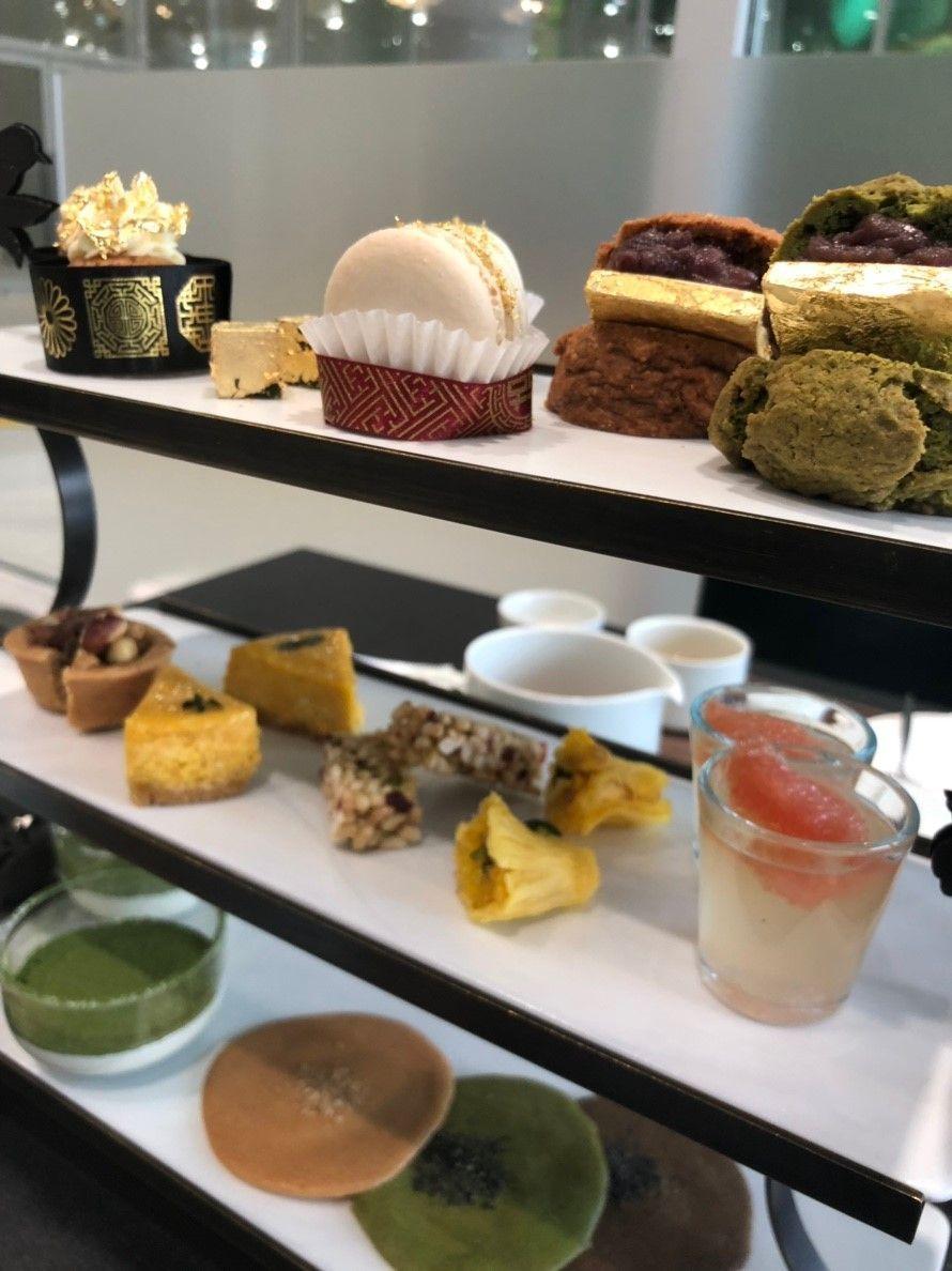 韓国伝統が感じられるアフタヌーンティーセット