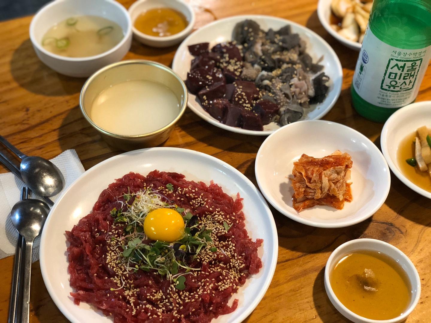 Jinju Yukhoe | Gwangjang Market Dine at this place and experience the full Korean vibe