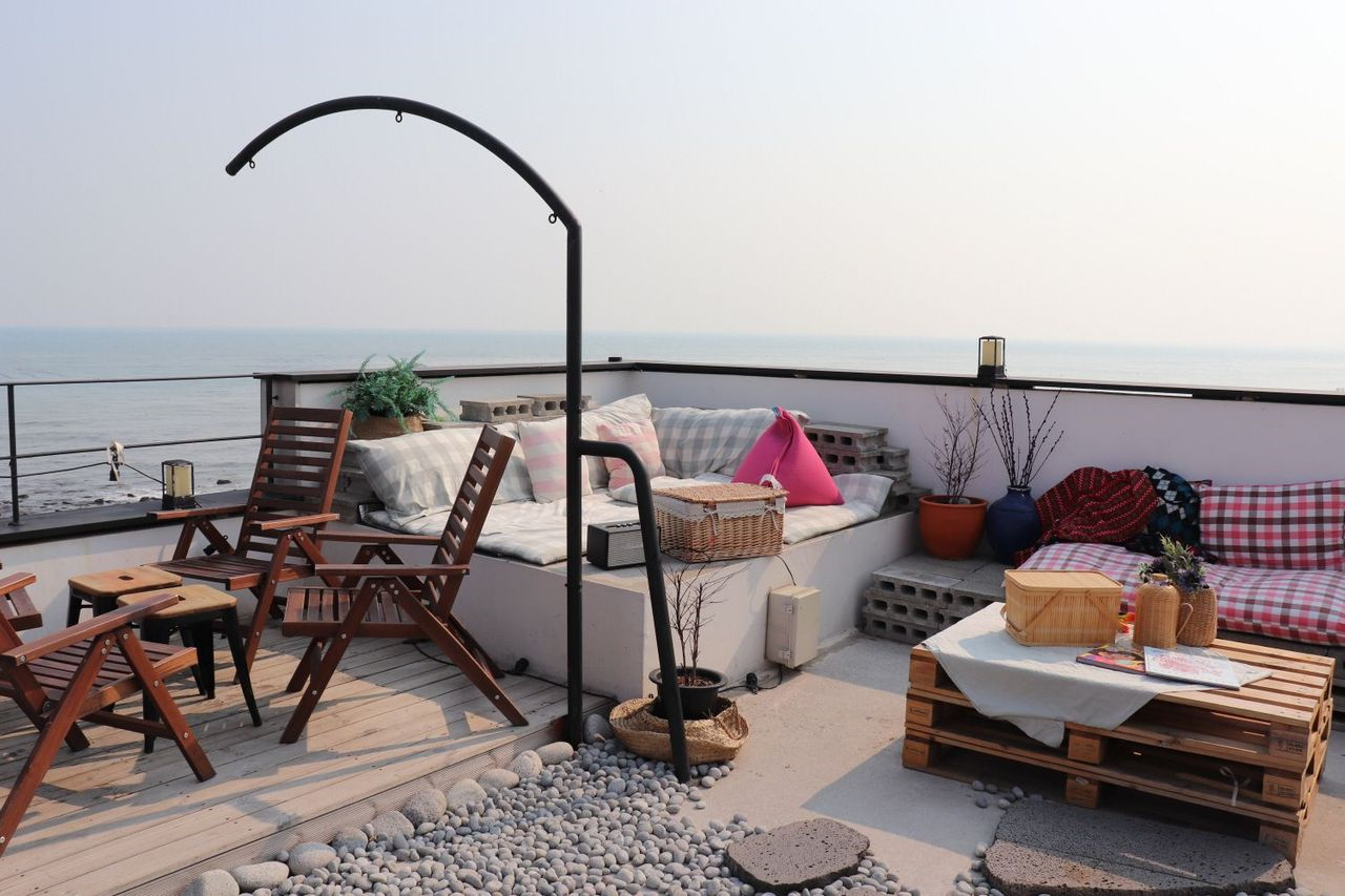 プサンカフェ、ヘウンデカフェ、おしゃれなカフェ、海の見えるカフェ、韓国カフェ、カフェルーフトップ、屋上カフェ、テラスカフェ、デザートカフェ、チョンサポカフェ