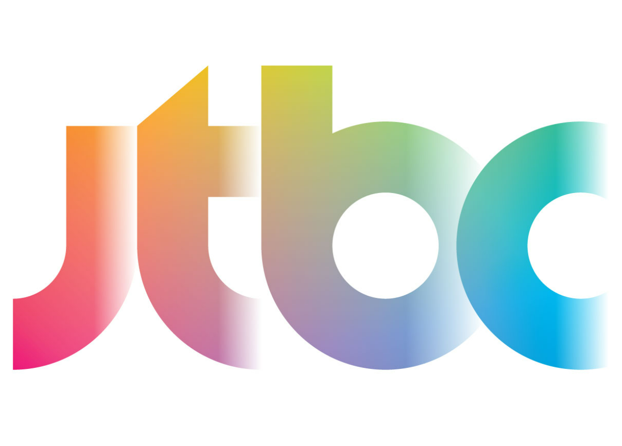 カラフルなJTBCのロゴが表示されている画像
