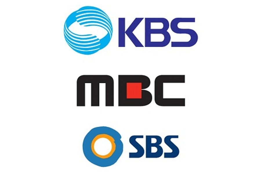 韩国三大主要无线电视台标志，分别是KBS、MBC和SBS，象征着韩国广播媒体的三大操控者。
