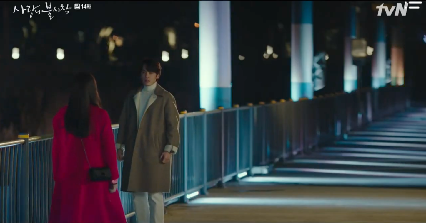 การพบกันบนสะพานสายรุ้ง ทะเลสาบทันกึม ซีรี่ย์ Crash Landing on You คู่รักโรแมนติก