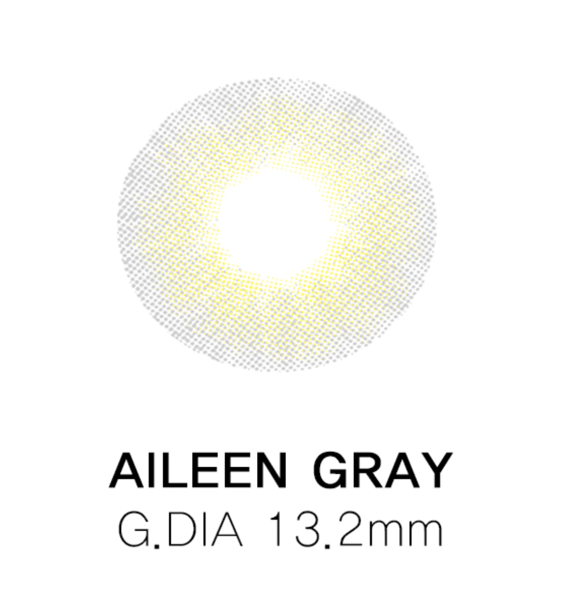 แบบคอนแทคเลนส์ Aileen Gray แสดงรายละเอียด G.DIA 13.2mm