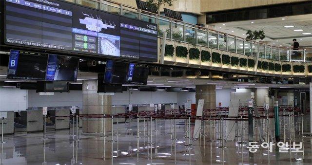 金浦空港国際線、往来する飛行機 1便もなかった