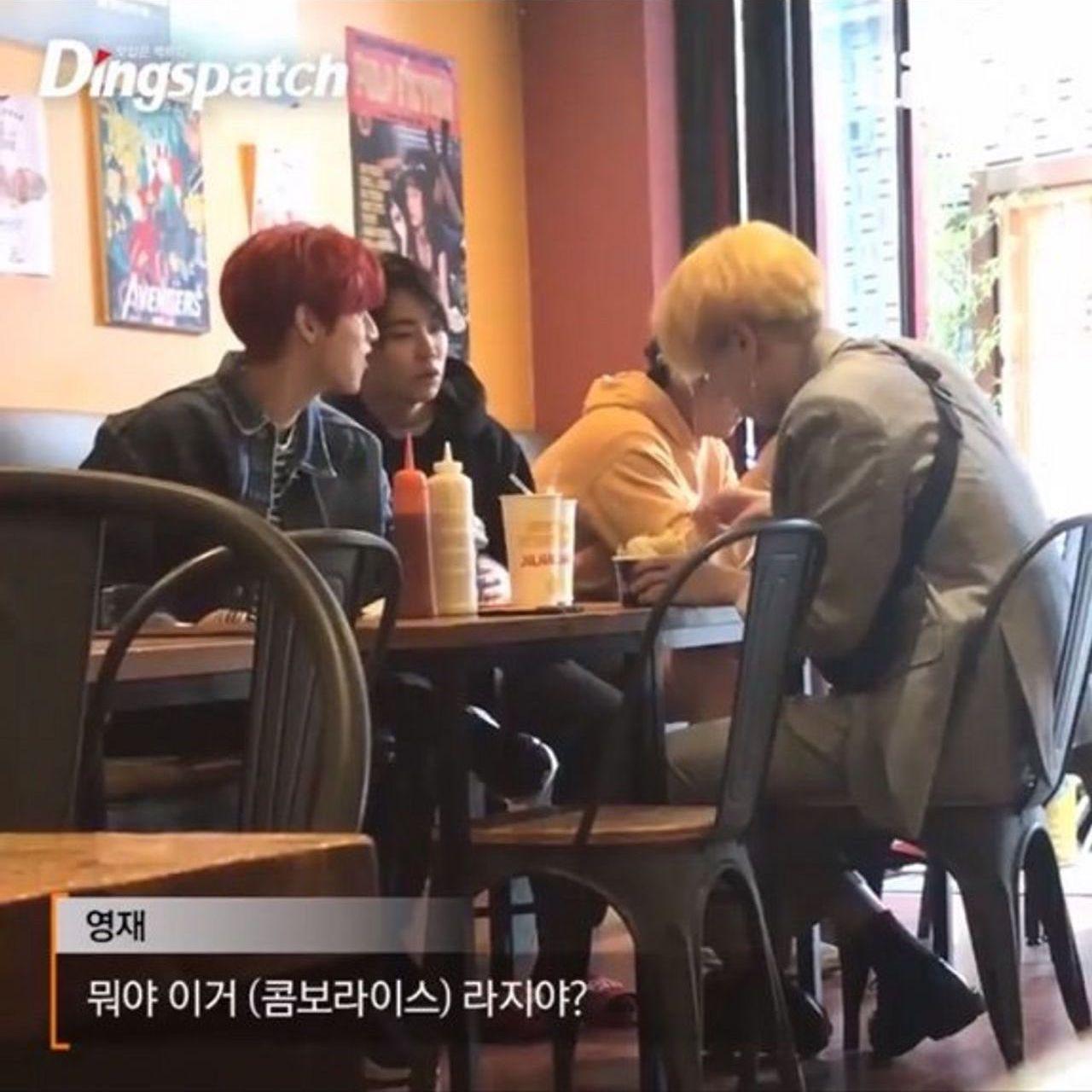 서울 압구정에 위치한 Jilhal Bros에서 GOT7 멤버들이 중동 요리를 즐기는 모습.