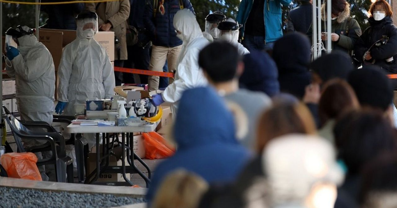 韩国主要群聚感染在教会、职场和疗养院等场所