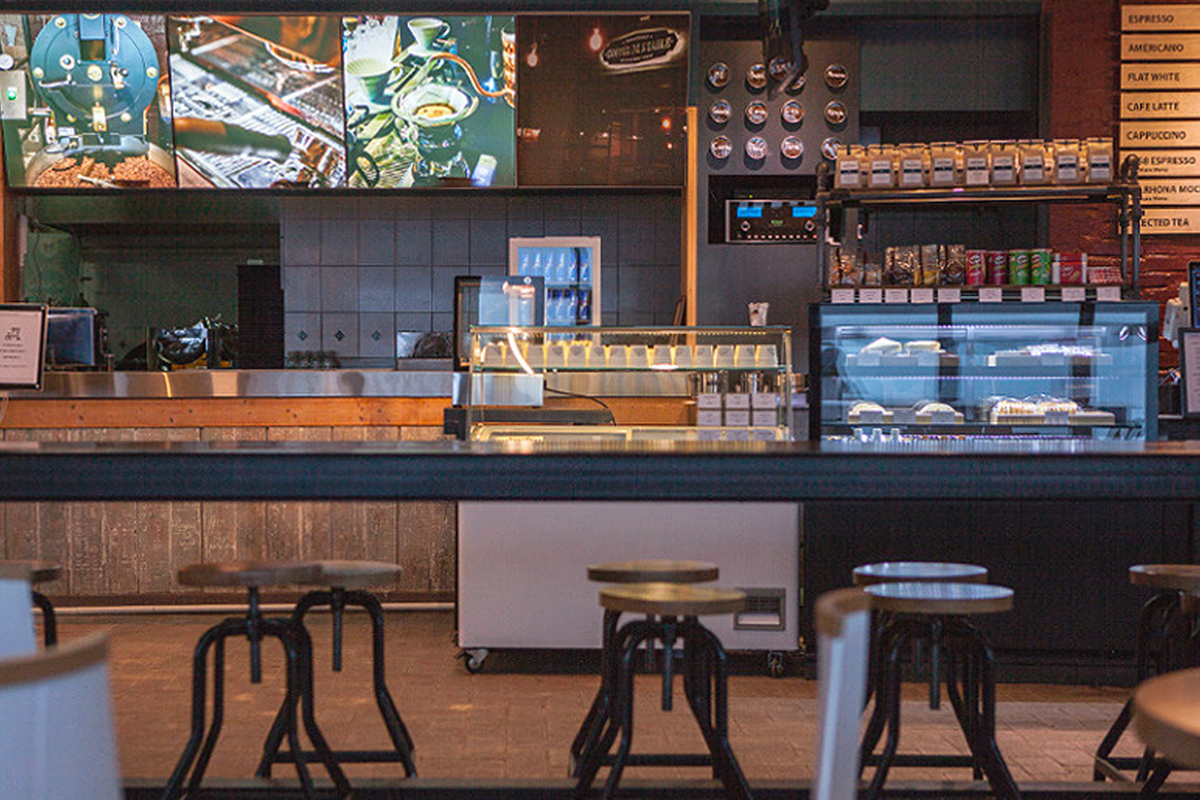 서울 강남구 Coffee M Stable의 내부 카페 환경