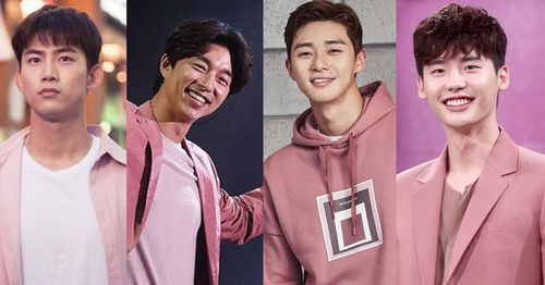 Creatrip ピンクを着こなす韓国男性芸能人