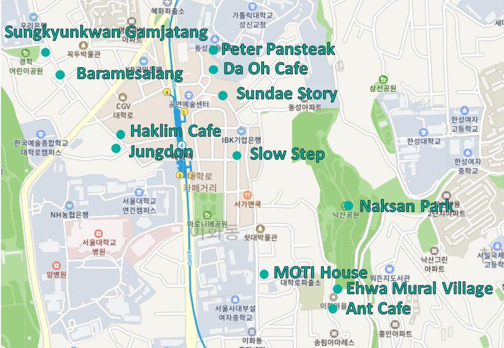 Enjoy the lively atmosphere! Hyehwa Station attractions