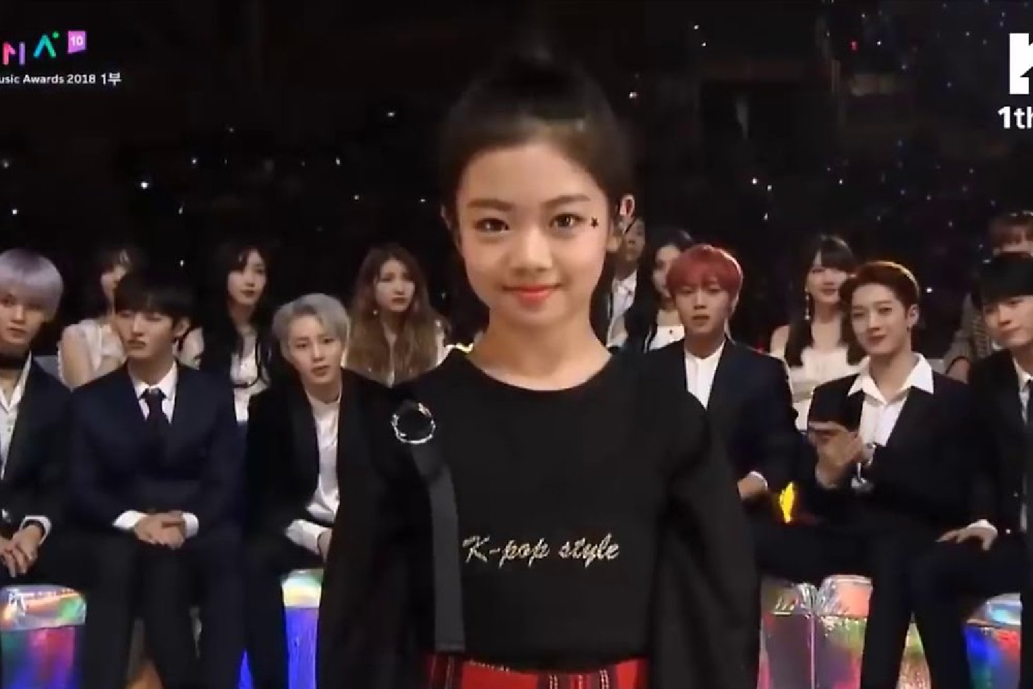 Korean Youtuber awesome haeun at Melon Music Awards