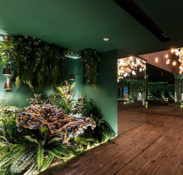 Stained glass window designs featuring Kakao Friends characters, adding a colorful touch.