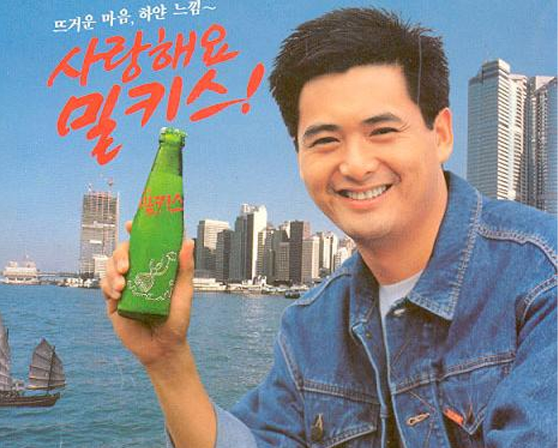 周潤發在《英雄本色》中的經典造型，該電影在韓國也有巨大的影響力。