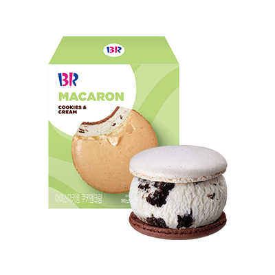 クッキーアンドクリームのアイスマカロン、サーティワンでしか味わえない特別な美味しさ