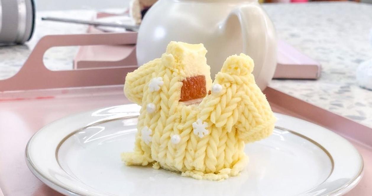 Le Montblanc | Quán cafe bán bánh cuộn len siêu xinh ở Itaewon 