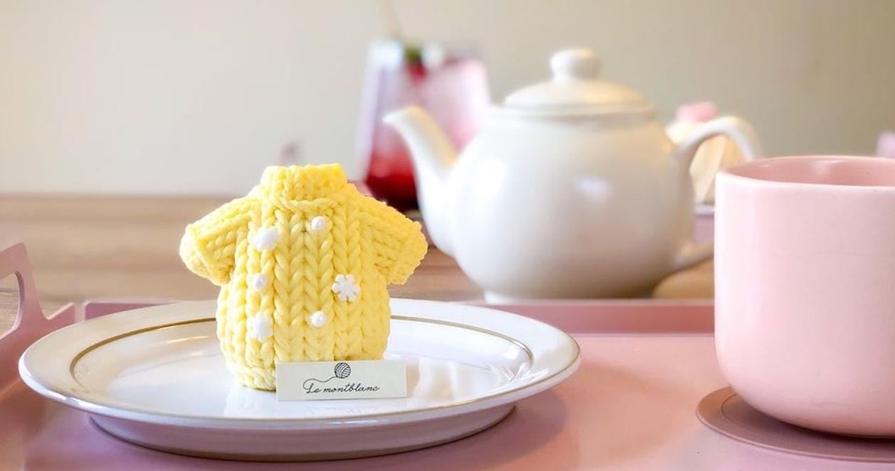 Le Montblanc | Quán cafe bán bánh cuộn len siêu xinh ở Itaewon 