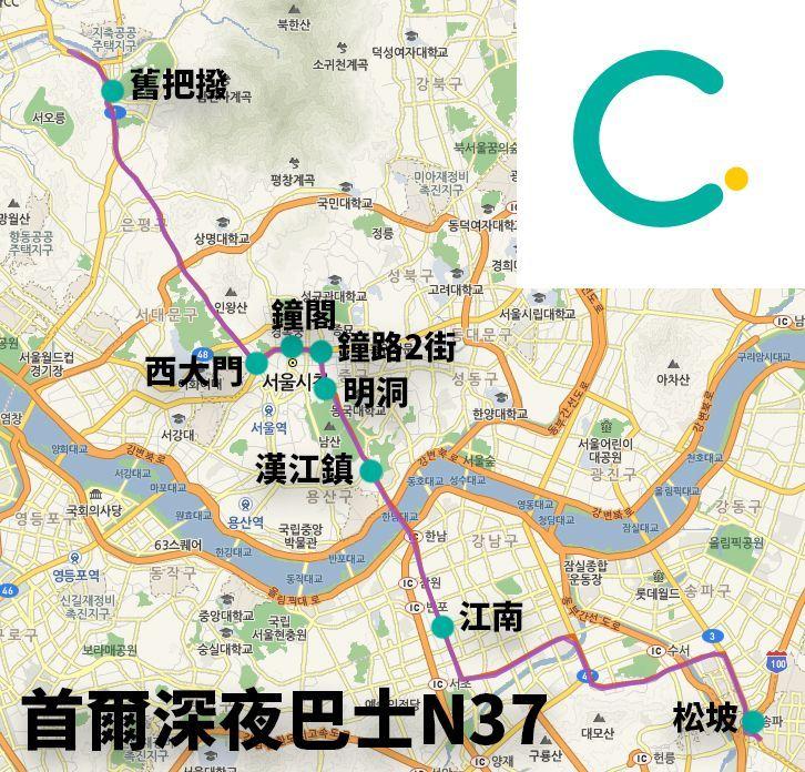 Seoul Night Bus Ride