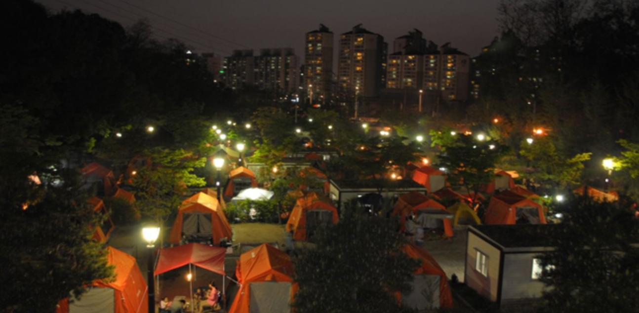 Camping Grounds in Seoul There is camping grounds in Seoul? Let