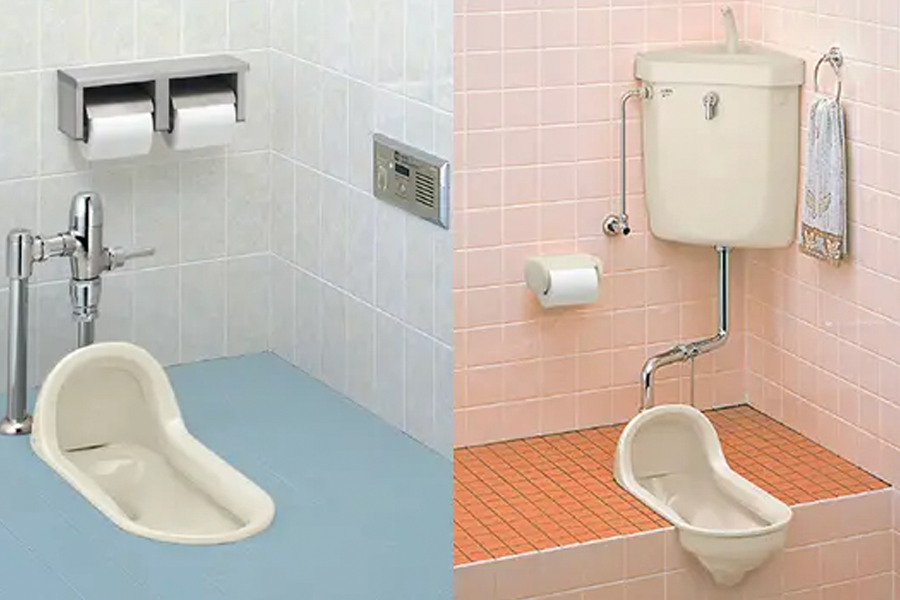 韓國蹲式廁所數量稀少，因高齡化而逐漸減少