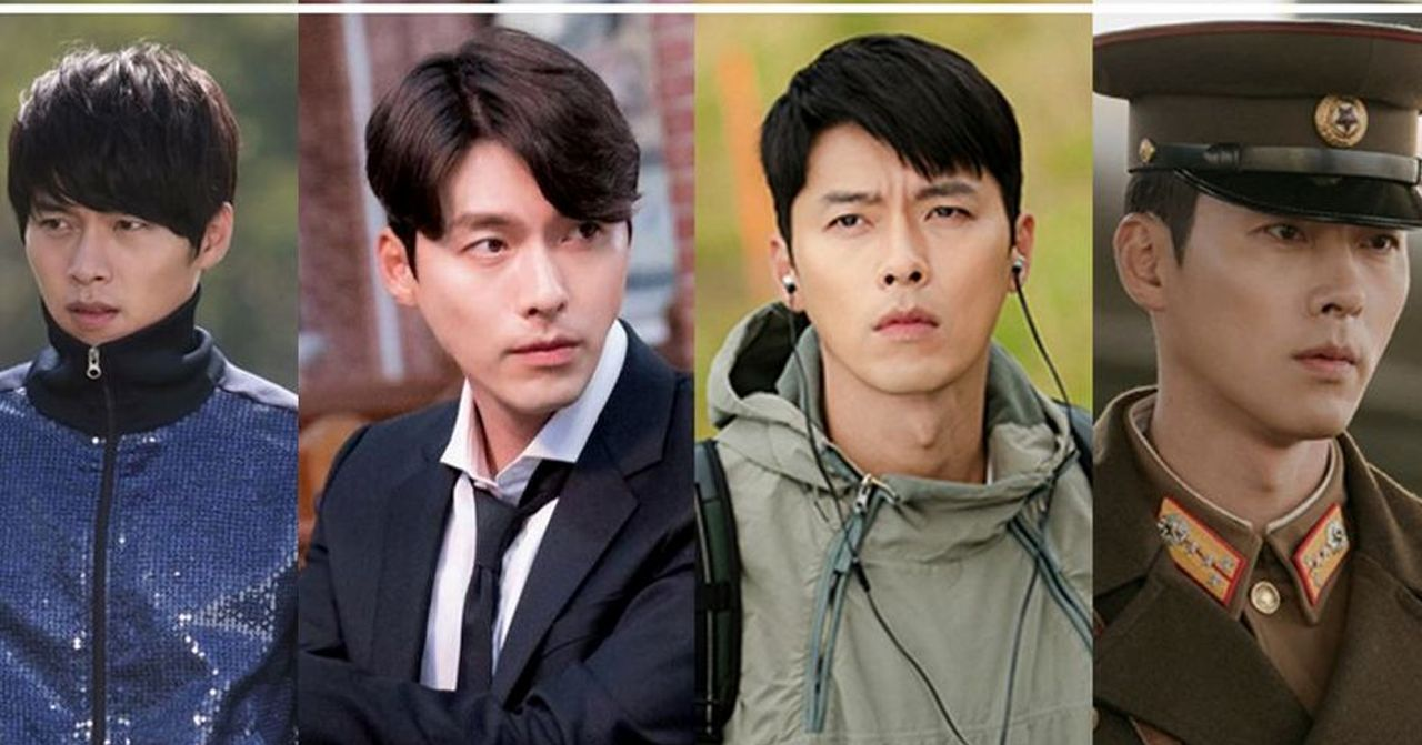 韓國知名男演員扮演角色的集合，圖片中展示四位穿著不同服裝的角色扮演者，各自展現不同風格的裝扮