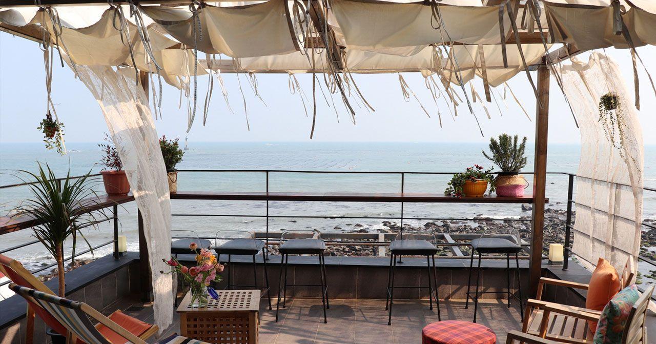 คาเฟ่รูฟท็อปย่านแฮอุนแด เกาหลี บรรยากาศริมทะเลสวยงาม