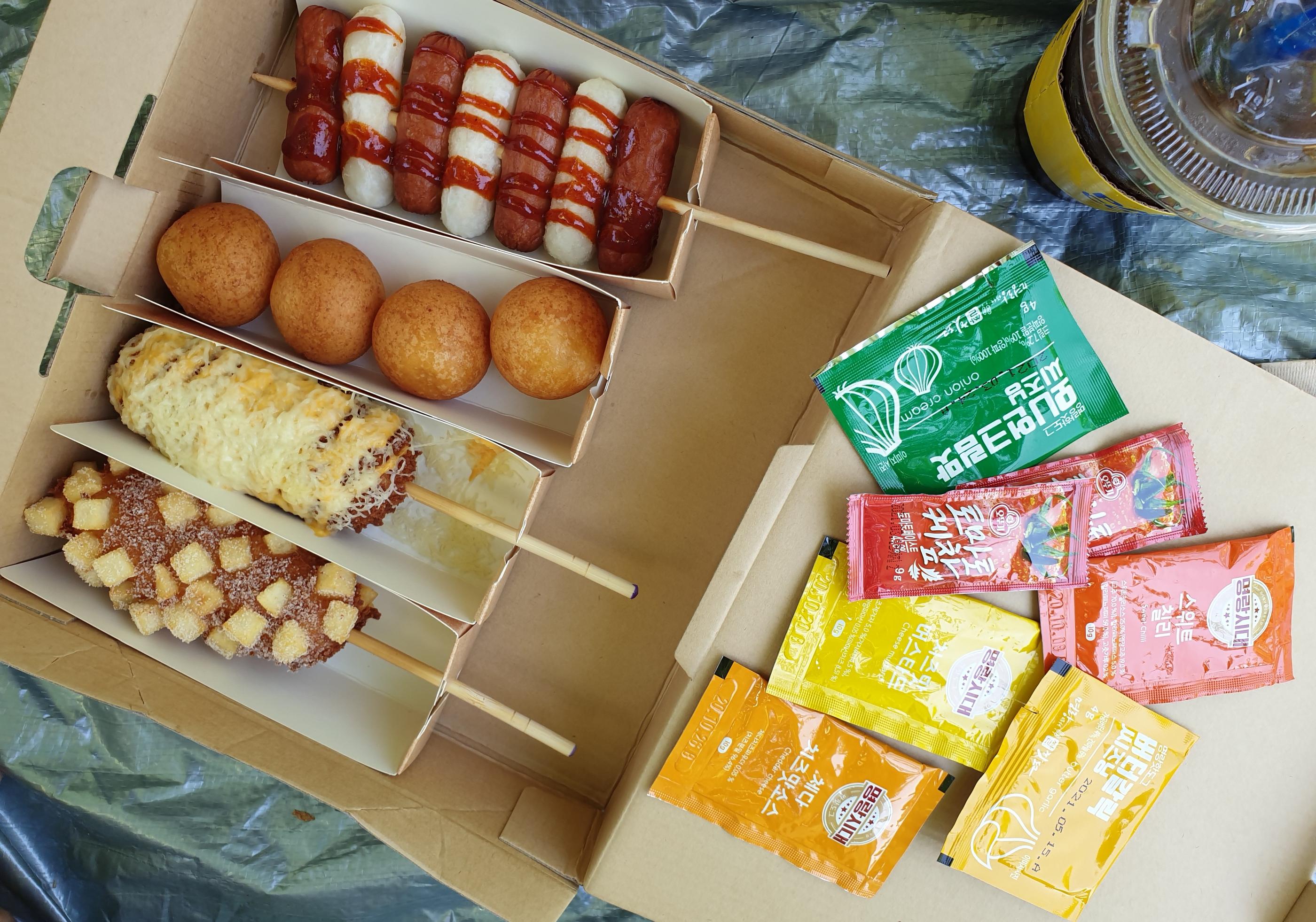 ミョンランハッドグの休憩所セット