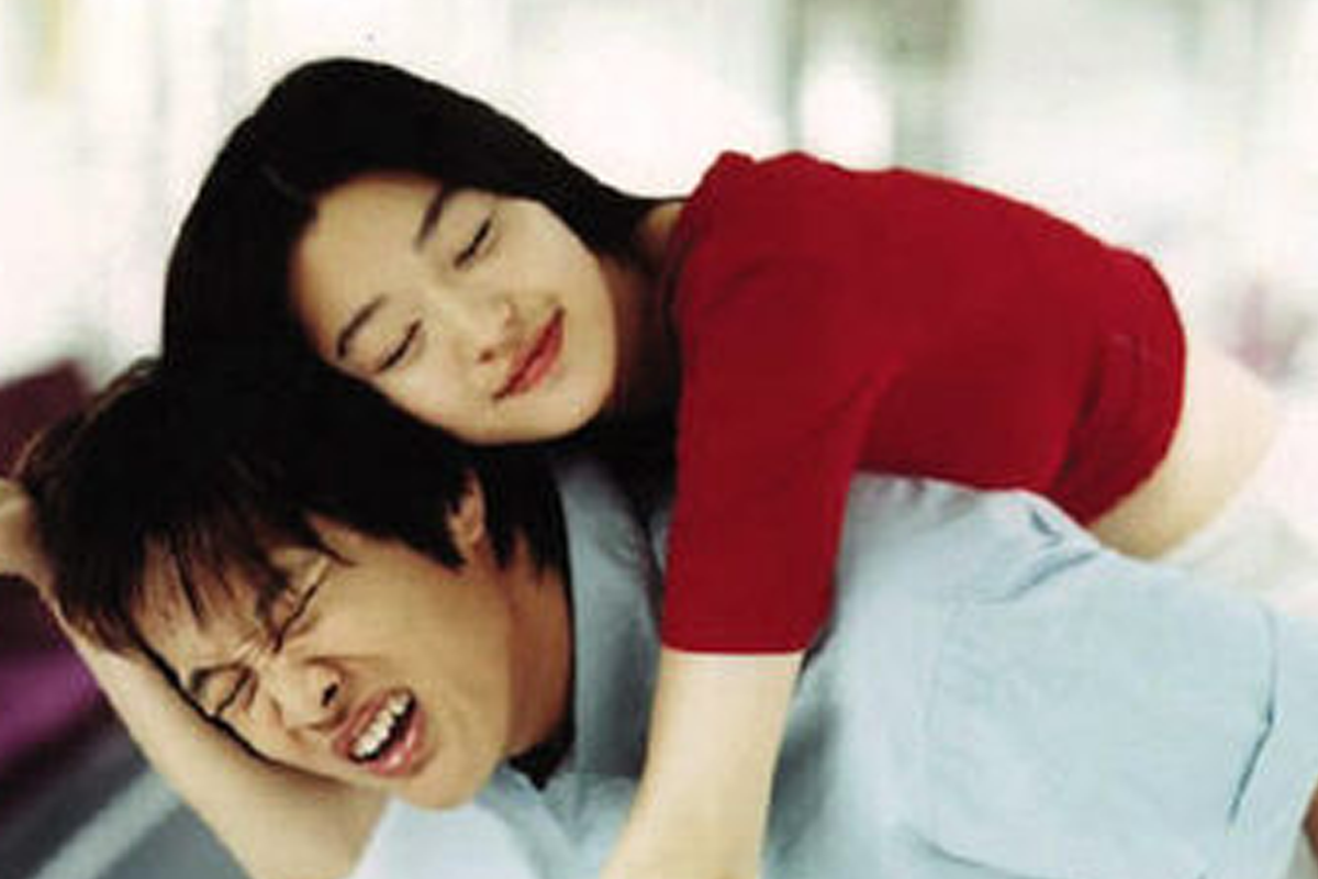 韓國浪漫喜劇《我的野蠻女友》電影海報場景，80、90後必看經典韓國電影.