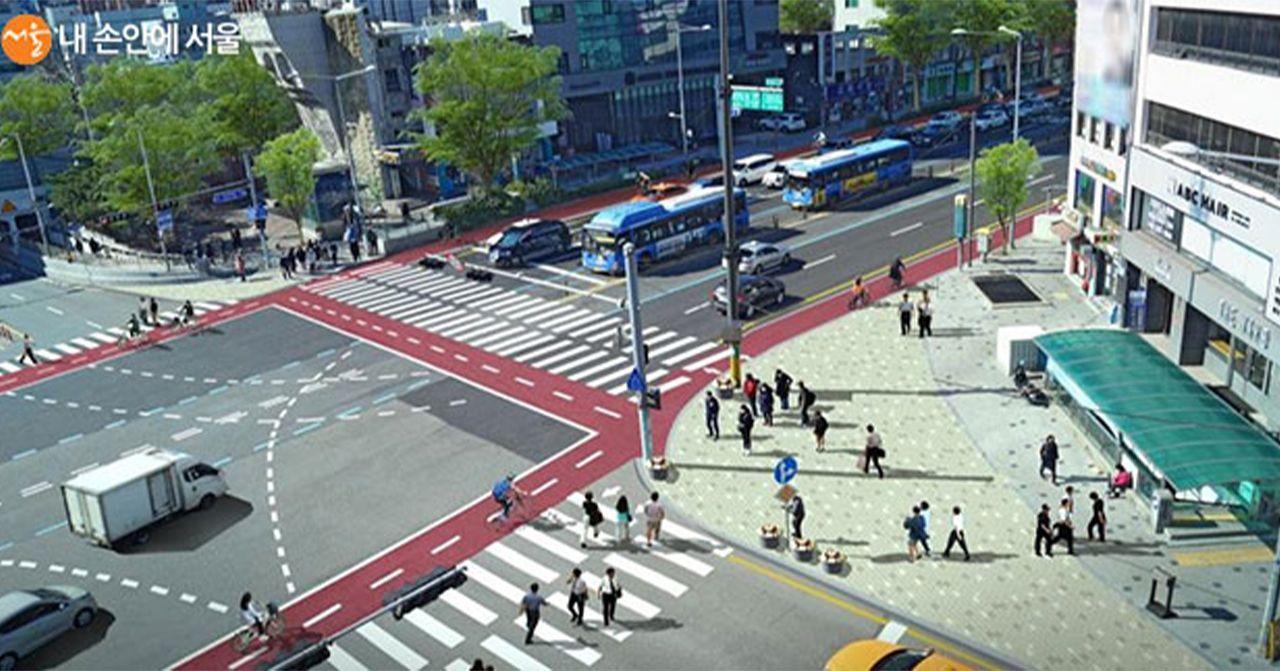 ทางจักรยานที่สร้างขึ้นในกรุงโซล เพื่อส่งเสริมการเดินทางที่ยั่งยืนและลดการใช้รถยนต์