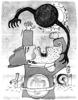 古代朝鮮時代國王阻止日食以展示君權的插圖