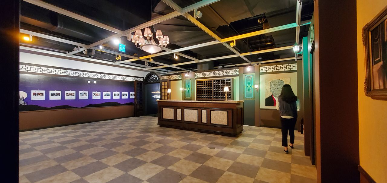 樸寶劍在德魯納酒店展覽的經典場景-大廳再現