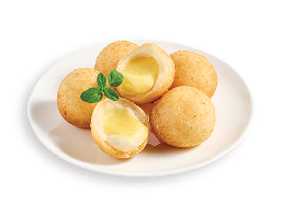 モッツァレチーズボールの画像。韓国の旅行中に楽しめるデリバリーメニュー。とろけるモッツァレラチーズのボール。