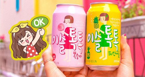 sweet korean drinks, sweet korean alcoholic beverage, iseul toktok