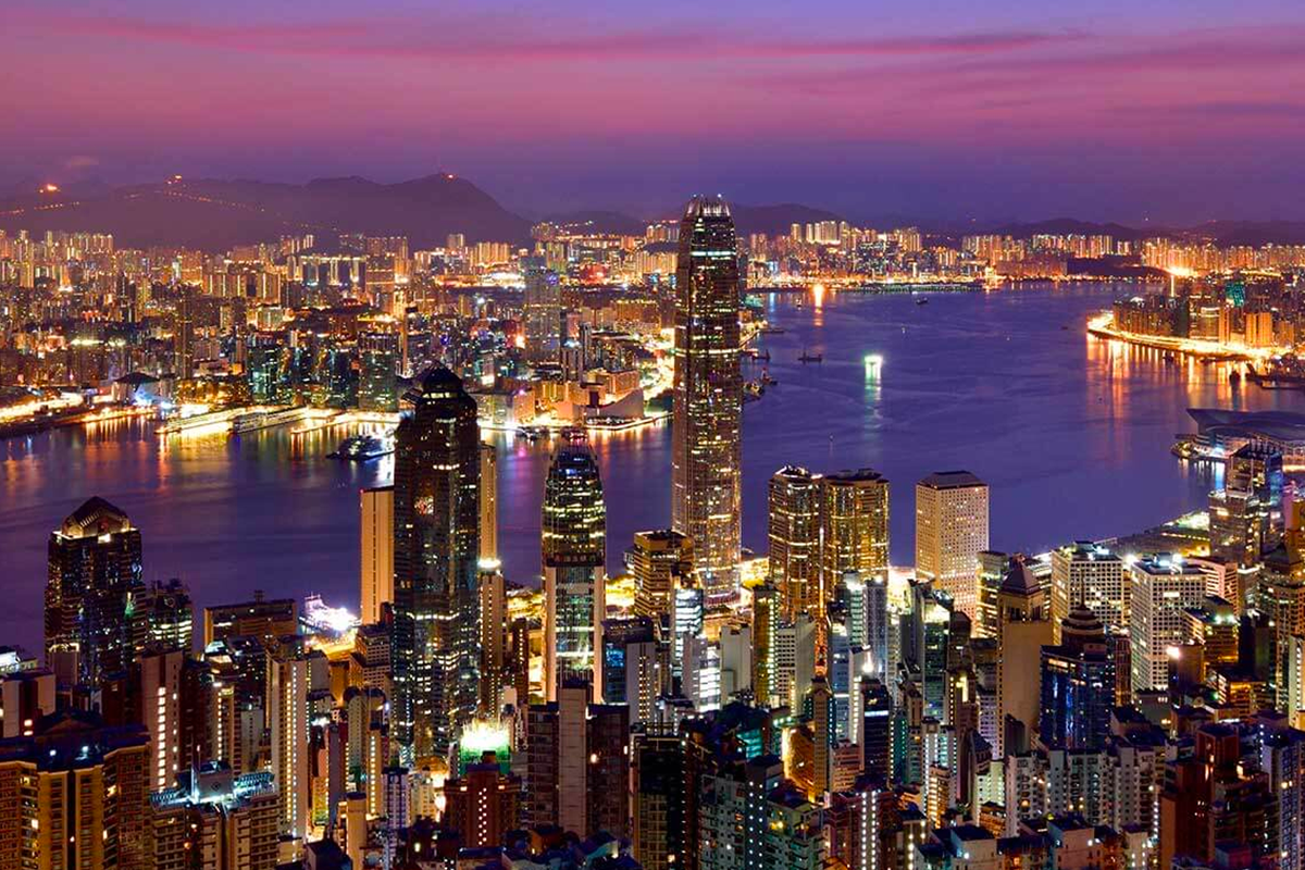 香港經濟貿易代表部標誌，象徵香港的經濟繁榮與韓國人對此的誤解。