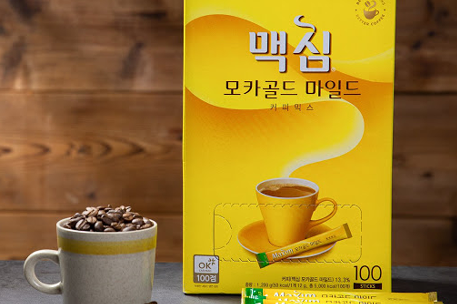 麥心咖啡，是韓國人推薦不冰不熱的飲用方式。