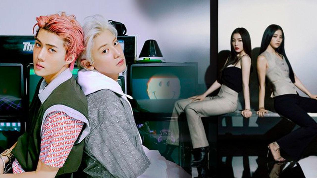 K-pop эргэн ирэлт, залуучуудын хамтлагууд хамтарсан дууны хэсгүүдийг илэрхийлсэн зураг.