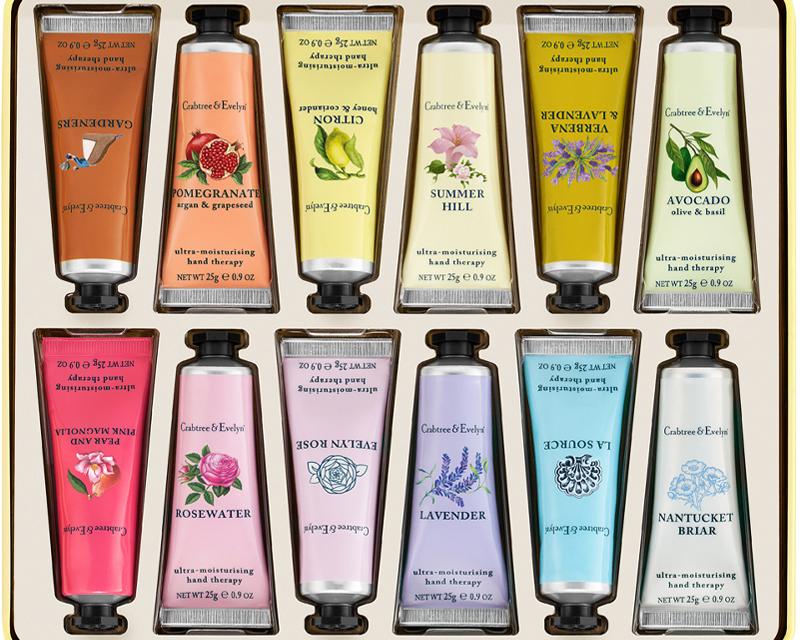 Crabtree & Evelyn護手霜系列，多種香氛選擇，韓國遊客到香港常購買的品牌。