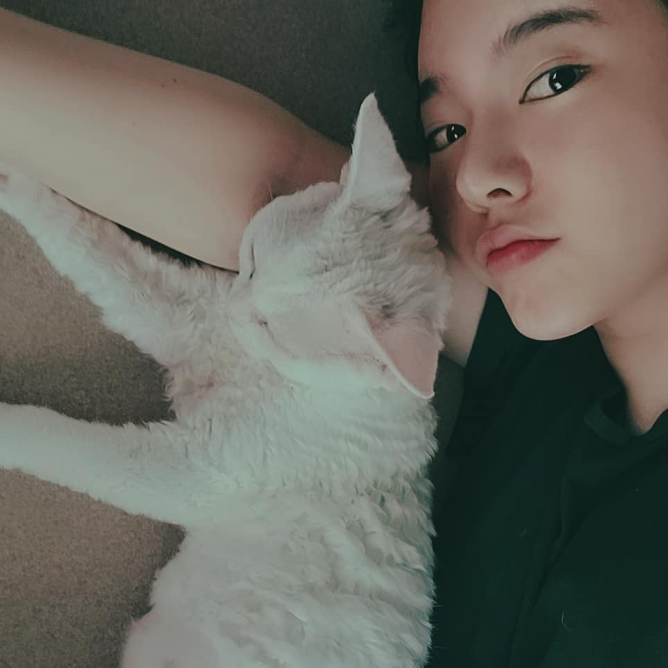 少女時代Sunny與兩隻貓Sogeum和Hoochu