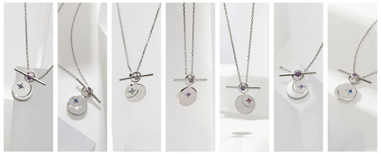 STONEHENgE與BTS合作設計的項鍊——系列命名為“DESTINY”。