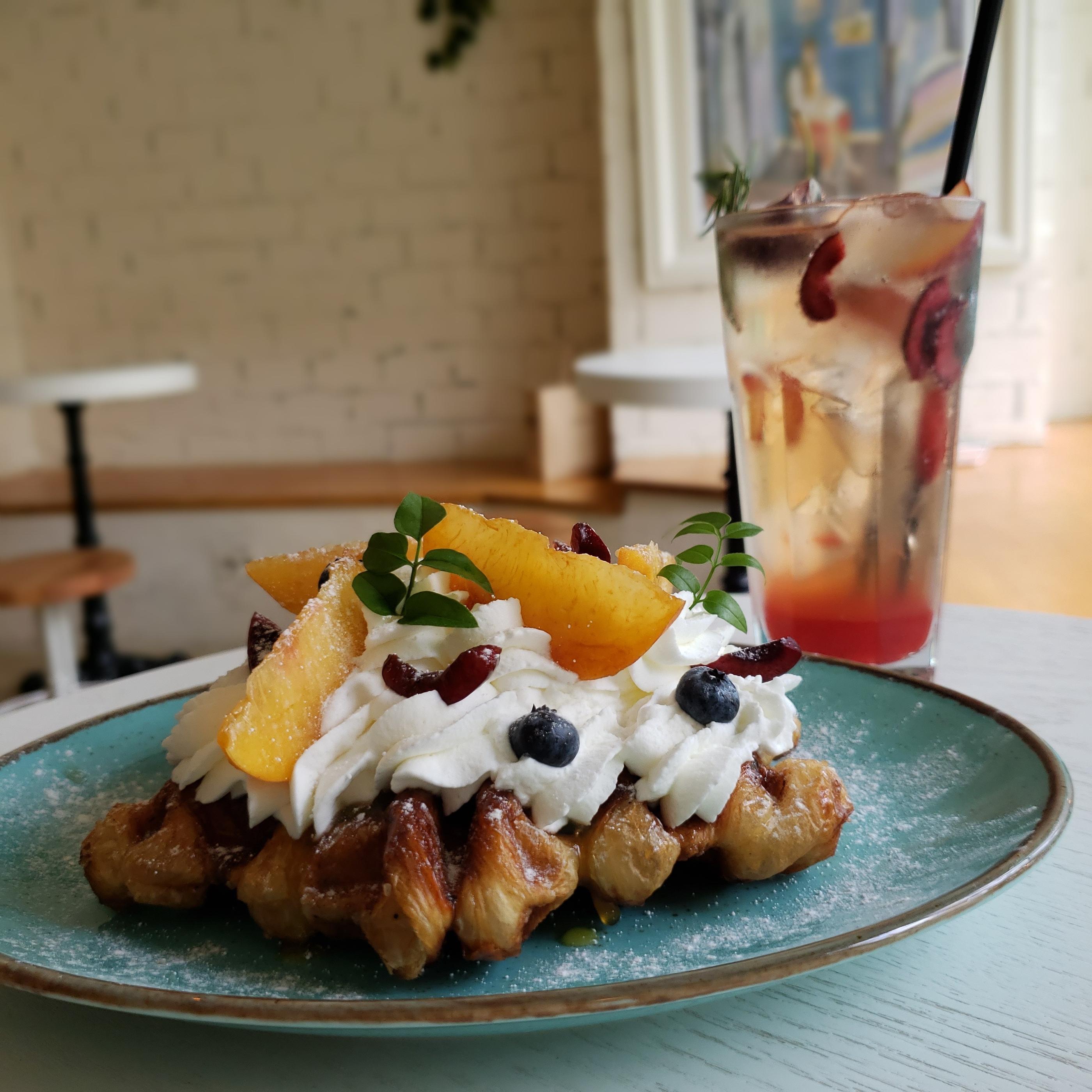 クロッフル クロップル マンウォン洞 マンウォン洞 FOUNYARD 韓国カフェ カフェ 韓国旅行 