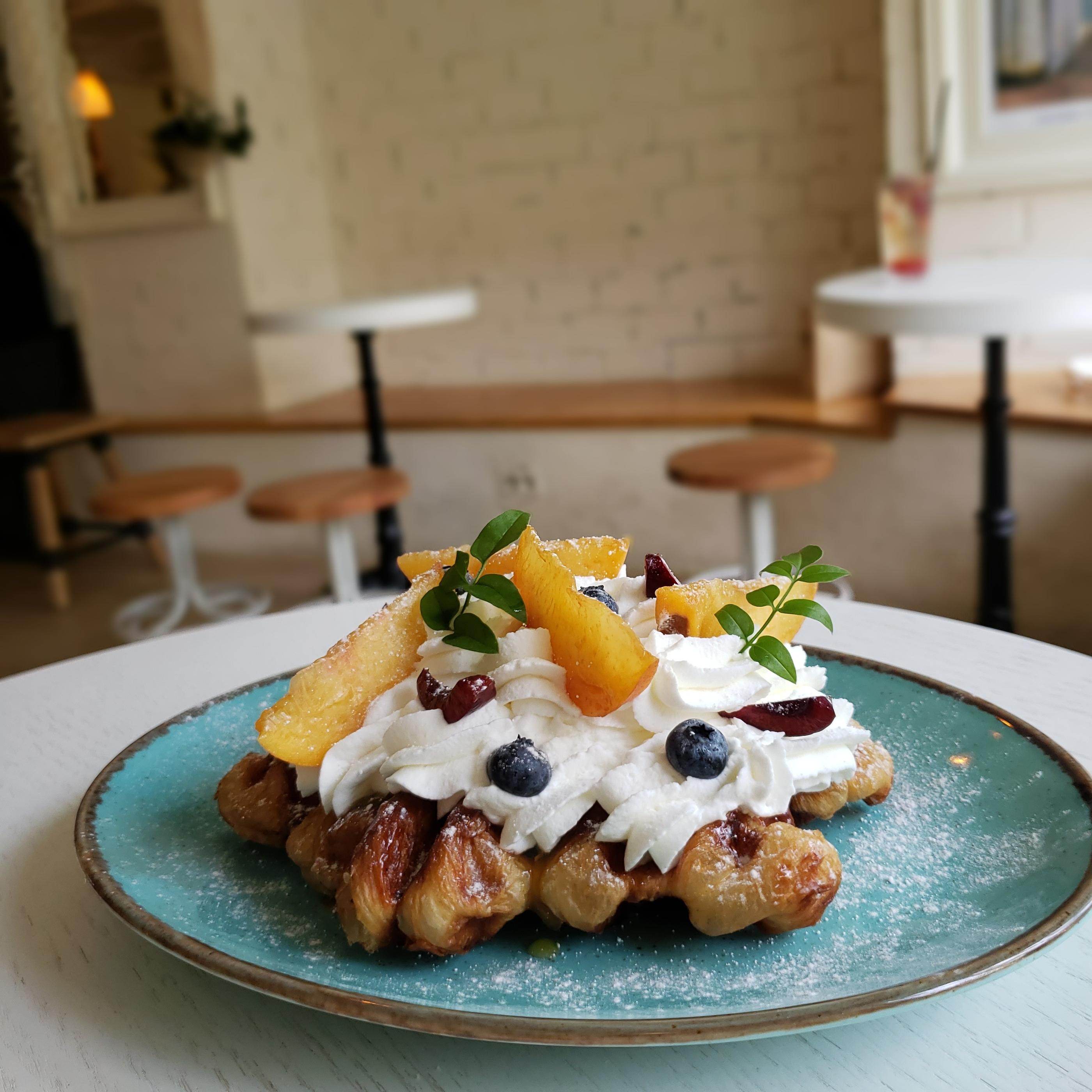 クロッフル クロップル マンウォン洞 マンウォン洞 FOUNYARD 韓国カフェ カフェ 韓国旅行 